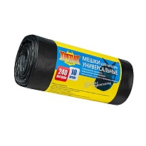 Мешки для мусора 240 л, черные, в рулоне 10 шт., ПНД 40 мкм, 1250х1000 мм, Крепак, 4607075710153 в Клину Мешки для мусора 240 л, черные, в рулоне 10 шт., ПНД 40 мкм, 1250х1000 мм, Крепак, 4607075710153 в Клину