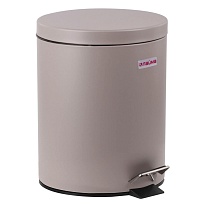 Ведро-контейнер для мусора (урна) с педалью LAIMA Classic, 12 л, серое, матовое, металл, со съемным внутренним ведром в Клину Ведро-контейнер для мусора (урна) с педалью LAIMA Classic, 12 л, серое, матовое, металл, со съемным внутренним ведром в Клину