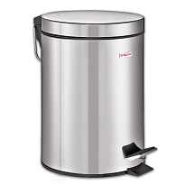 Ведро-контейнер для мусора (урна) с педалью LAIMA Classic, 12 л, зеркальное, нержавеющая сталь, со съемным внутренним ведром в Клину