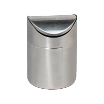 Урна для мусора 1,2 л настольная, с качающейся крышкой, нержавеющая сталь, матовая в Клину Урна для мусора 1,2 л настольная, с качающейся крышкой, нержавеющая сталь, матовая в Клину