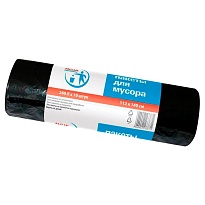 Мешки для мусора 240 л, черные, в рулоне 10 шт., ПВД 30 мкм, 1400х1120 мм, PACLAN Professional, 606336 в Клину