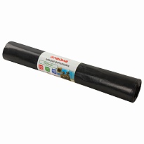 Мешки для мусора 240 л, черные, в рулоне 10 шт., ПВД 50 мкм, 1400х900 мм, LAIMA, 605337 в Клину