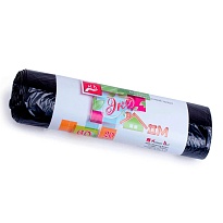 Мешки для мусора 60 л, черные, в рулоне 20 шт., ПНД, 7 мкм, 700х600 мм, Концепция Быта ЭкоДом, 601349 в Клину Мешки для мусора 60 л, черные, в рулоне 20 шт., ПНД, 7 мкм, 700х600 мм, Концепция Быта ЭкоДом, 601349 в Клину