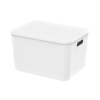 Ящик пластиковый вкладываемый белый 410х305х245 мм в Клину