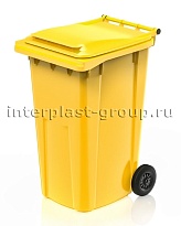 Контейнер для мусора 240 л желтый облегченный 240 желтый в Клину