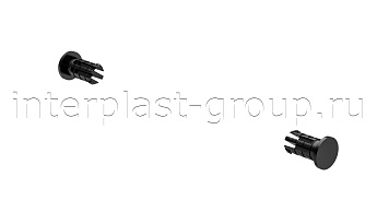 Комплект осей для крышки контейнера 120 л.  черный в Клину