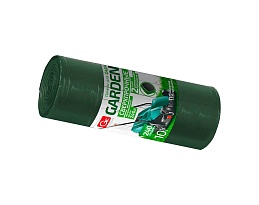 Мешки для мусора 240 л, двухслойные, зеленый, в рулоне 10 шт., ПВД 35 мкм, 1400х1100 мм, GRIFON PROFF GARDEN, 101-520 в Клину