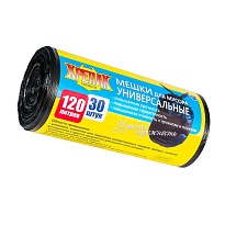 Мешки для мусора 120 л, черные, в рулоне 30 шт., ПНД, 15 мкм, 1100х700 мм, Крепак, 4607075710122 в Клину Мешки для мусора 120 л, черные, в рулоне 30 шт., ПНД, 15 мкм, 1100х700 мм, Крепак, 4607075710122 в Клину