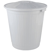 Мусорный бак с крышкой 50 л серый 50 серый в Клину Мусорный бак с крышкой 50 л серый 50 серый в Клину