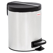 Ведро-контейнер для мусора (урна) с педалью LAIMA Modern, 5 л, матовое, нержавеющая сталь в Клину Ведро-контейнер для мусора (урна) с педалью LAIMA Modern, 5 л, матовое, нержавеющая сталь в Клину