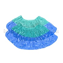 Бахилы бирюзово-синие 1000 шт (500 пар), 64 мкм, двойная подошва, двойная резинка, Особопрочные+ в Клину